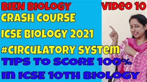 CRASH COURSE Circulatory system || 2021 ICSE Biology Board Exams ...