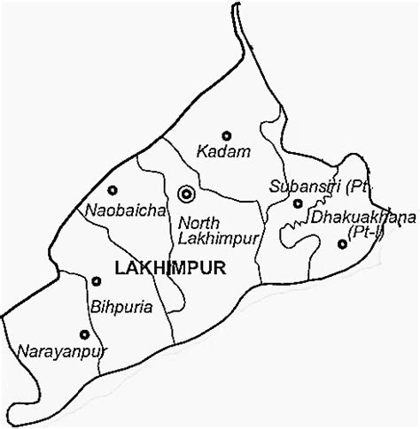 Lakhimpur District | Lakhimpur District Map