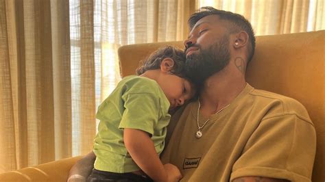 "Home ️" - Hardik Pandya reunites with son Agastya after being rested from ODIs against NZ