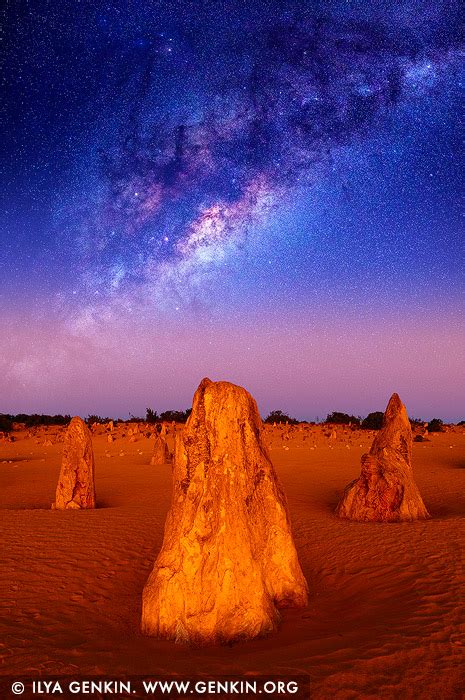 Milky Way Over The Pinnacles Desert Image | Fine Art Landscape Photography | Ilya Genkin