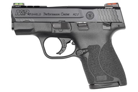 Smith & Wesson M&P40 Shield M2.0 Performance Center Ported 40 S&W with HI-VIZ Fiber Optic Sights ...