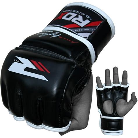 RDX Maya Hide Leather MMA Grappling Gloves Cage Fighting Sparring Glove Training - Walmart.com ...