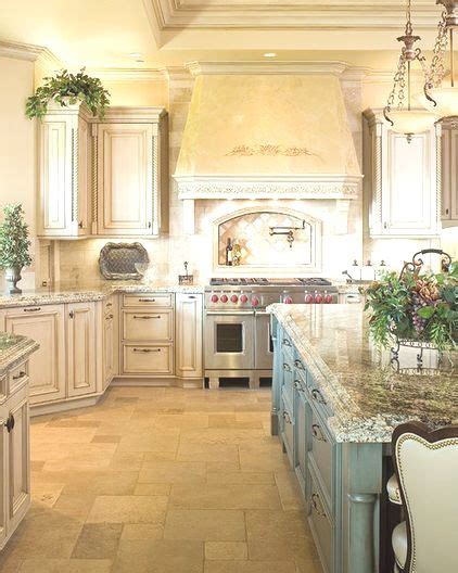 like the marble countertop and and tile. | Country kitchen designs, French country kitchens ...