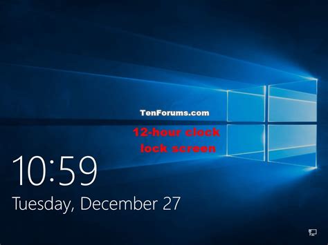 Clock On Lock Screen - Windows 10 Clock Screen (#718443) - HD Wallpaper & Backgrounds Download