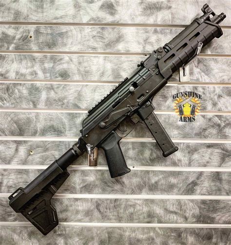 Draco NAK9 9mm AK Pistol with Shockwave Brace - Gunshine Arms