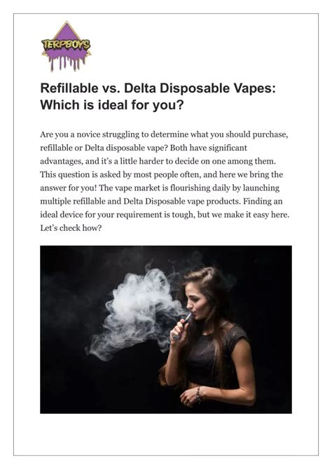 PPT - Refillable vs. Delta Disposable Vapes: Which is ideal for you? PowerPoint Presentation ...