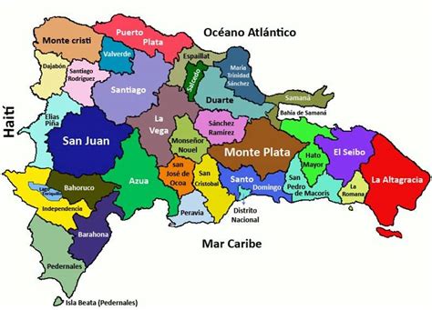 Mapa de la República Dominicana - Mapa Físico, Geográfico, Político ...