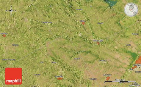 Satellite Map of Valley Mills