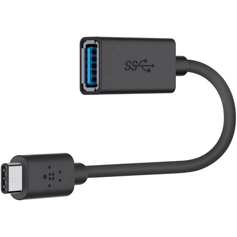 3 0 Usb-c To Usb-a Adapter Black - Blkf2cu036btblk - Phone Multi-use ...