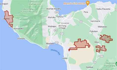 Map Of Lahaina Maui - Sayre Courtnay