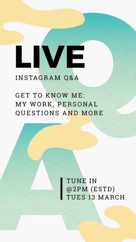 Live Q&A Instagram Story Template - Easil