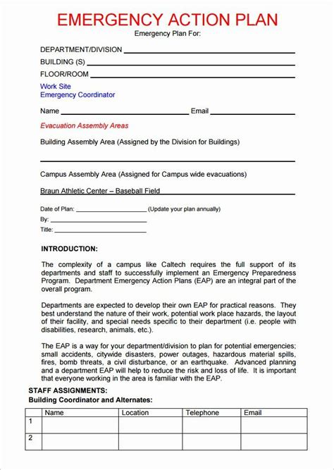 Evacuation Procedure Template - 53+ Koleksi Gambar