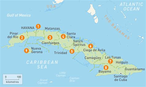 Cuba Beaches Map