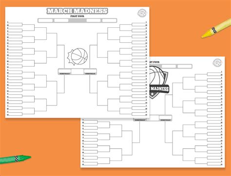 Printable March Madness Bracket For Basketball Fans Kids Activities Blog