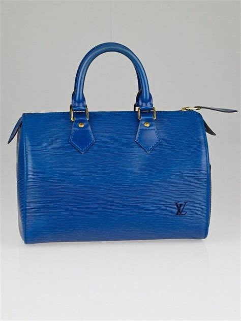 Louis Vuitton Toledo Blue Epi Leather Speedy 25 Bag | Bags, Leather, Louis vuitton speedy bag