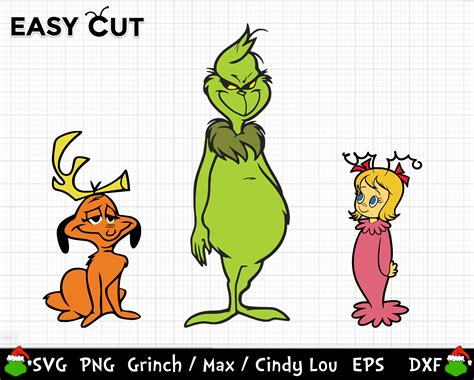 Grinch SVG Cindy Lou SVG Max SVG The Grinch Who Stole | Etsy