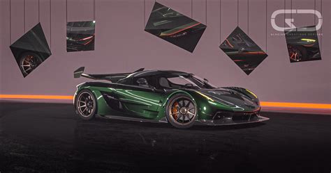 ArtStation - Koenigsegg Jesko | racing Green CGI scene