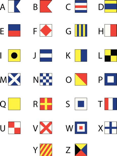 Nautical Alphabet Flags Illustrations, Royalty-Free Vector Graphics ...