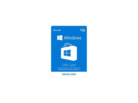 Microsoft Windows Store Gift Card - $16 (Email Delivery) - Newegg.com