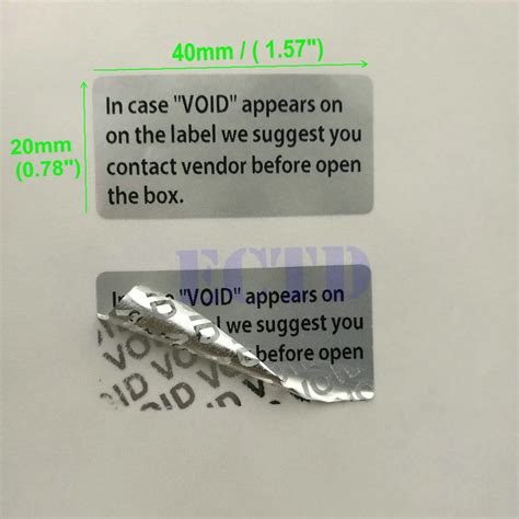 100 ~ in case void sticker Warranty "void" sealing Sticker Label Seal ...