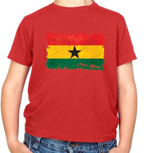 Ghana Grunge Style Flag - Kids T-Shirt - Ghanaian - Country - Travel ...