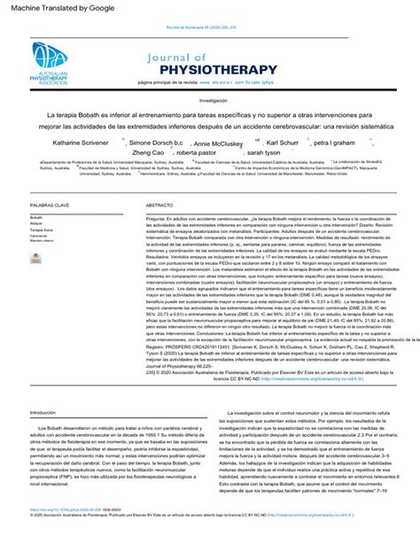 Bobath Therapy Is Inferior To Task-Specific Lower Limb | PDF | Terapia ...