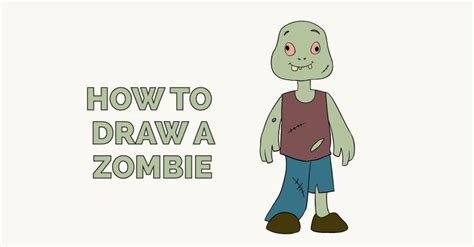 How to Draw a Zombie - Really Easy Drawing Tutorial | Drawing tutorial ...