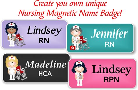 Nursing Name Badge Magnetic Name Tag Name Tag Name Badge