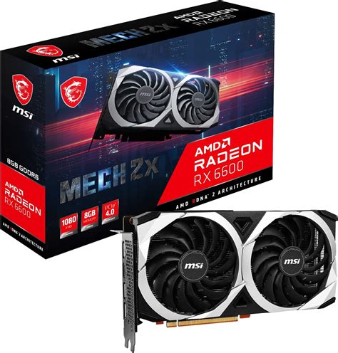 Amazon.co.jp: MSI Radeon RX 6600 MECH 2X 8G グラフィックスボード VD7871 : パソコン・周辺機器