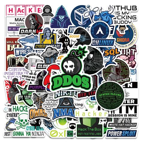 50PCS-Hacker-Programming-Network-Cool-Stickers-for-Luggage-Skateboard-Laptop-Motorcycle-Toys ...