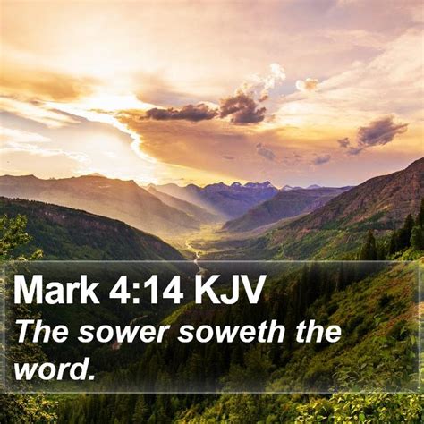 Mark 4:14 KJV Bible Verse Images