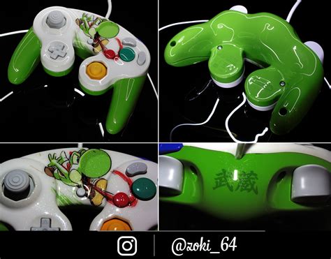 custom Yoshi gamecube controller by Zoki64 on DeviantArt