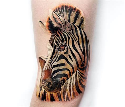 Zebra tattoo by Sergey Hoff | Photo 26874