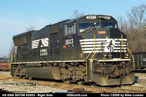 NS Locomotive Detail Photos - EMD SD70M #2603