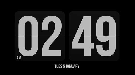 Big Flip Clock FULL SCREEN for xwidget by Jimking on DeviantArt