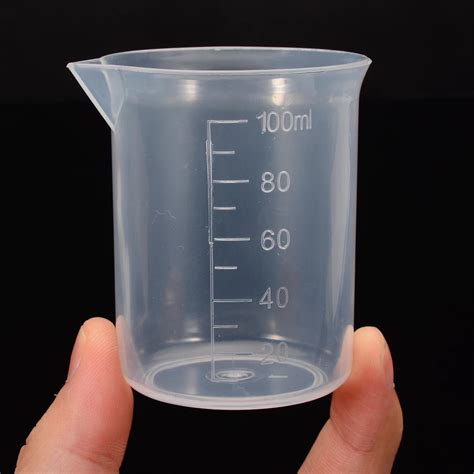 100ml Clear Plastic Graduated Measuring Cup/Baking Beaker Liquid Measure Jug /Liquid Small ...