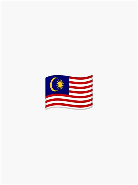 " Malaysia Flag Emoji" Sticker for Sale by Stickypegatinas | Redbubble