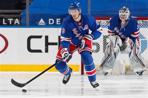 Jacob Trouba skates with Rangers for first time since injury