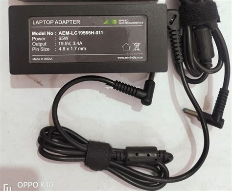 Laptop Charger Adapter, 65 W at Rs 310/piece in Noida | ID: 2853063331262