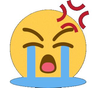 Uoh Uoooh Anger Sob Emoji Sticker - Uoh Uoooh Anger Sob Emoji - Discover & Share GIFs