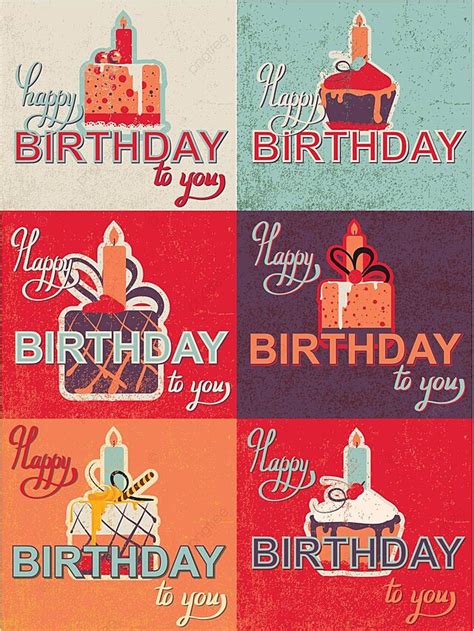 Cute Happy Birthday Card With Cupcake Abstract Fun Art Vector, Abstract ...