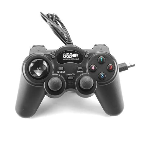 For pc Wired Gamepad Joystick USB2.0 Shock Joypad Gamepads Game ...