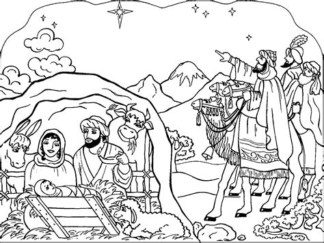 Free Printable Nativity Coloring Pages for Kids - Best Coloring Pages For Kids