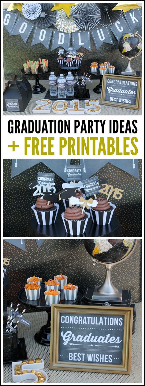 Graduation Party Ideas + Free Printables | Catch My Party