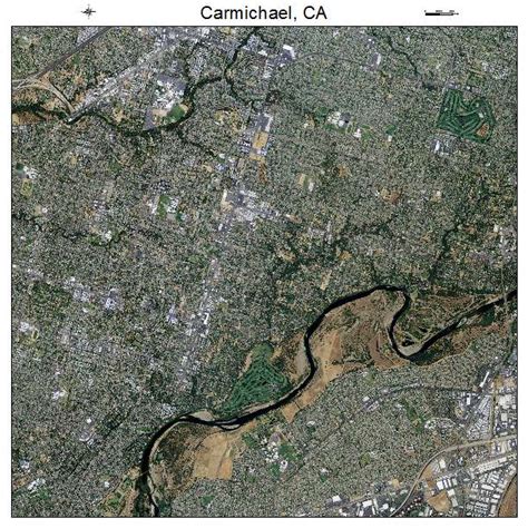 Aerial Photography Map of Carmichael, CA California