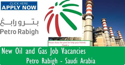 Petro Rabigh Are Hiring Freshers/Experiences In Off Campus Walk In ...