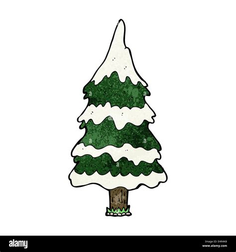 cartoon snowy tree Stock Vector Image & Art - Alamy