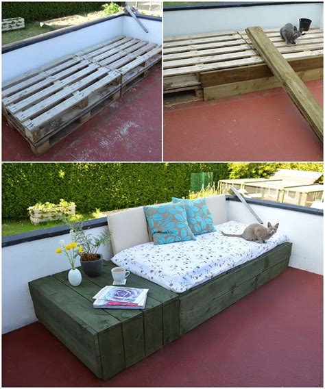 This Pallet Daybed is Ideal for Your Balcony or Patio