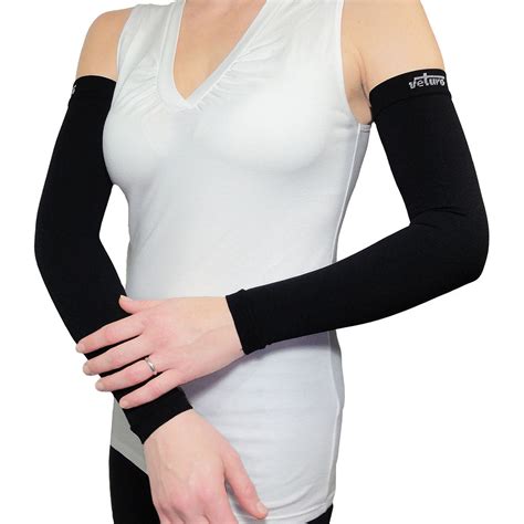 Best Compression Arm Sleeves Full Arm Benefits - Medical Grade – Gloves for Therapy by Veturo