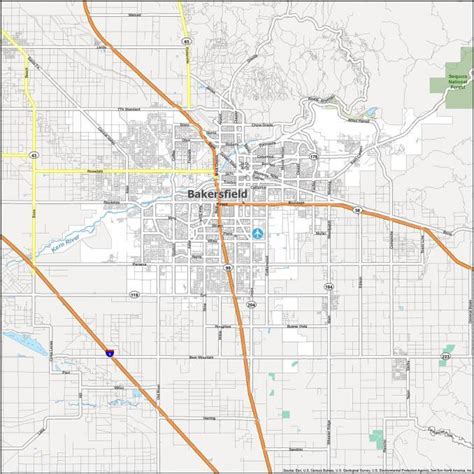 Bakersfield Zip Code Map - United States Map